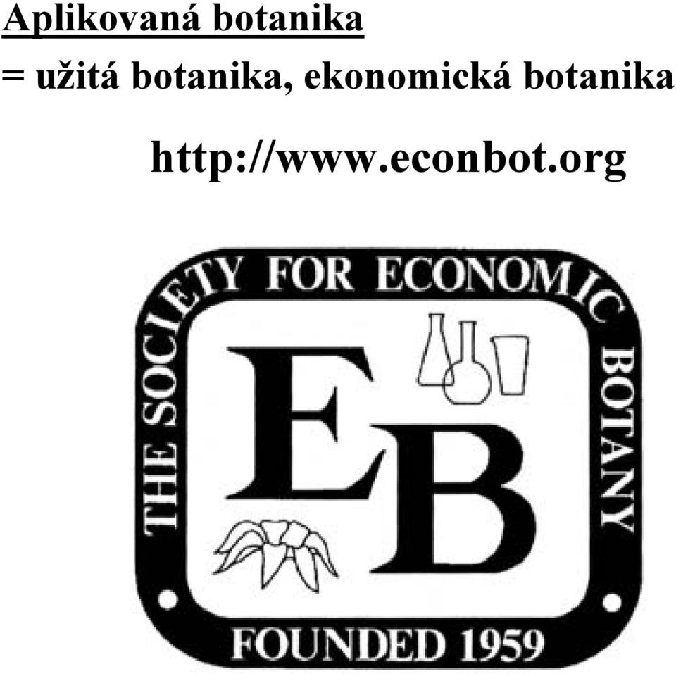 ekonomická botanika