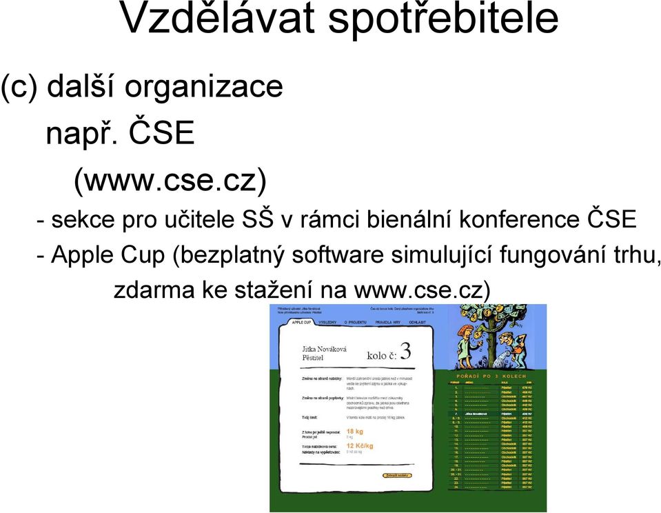 cz) - sekce pro učitele SŠ v rámci bienální