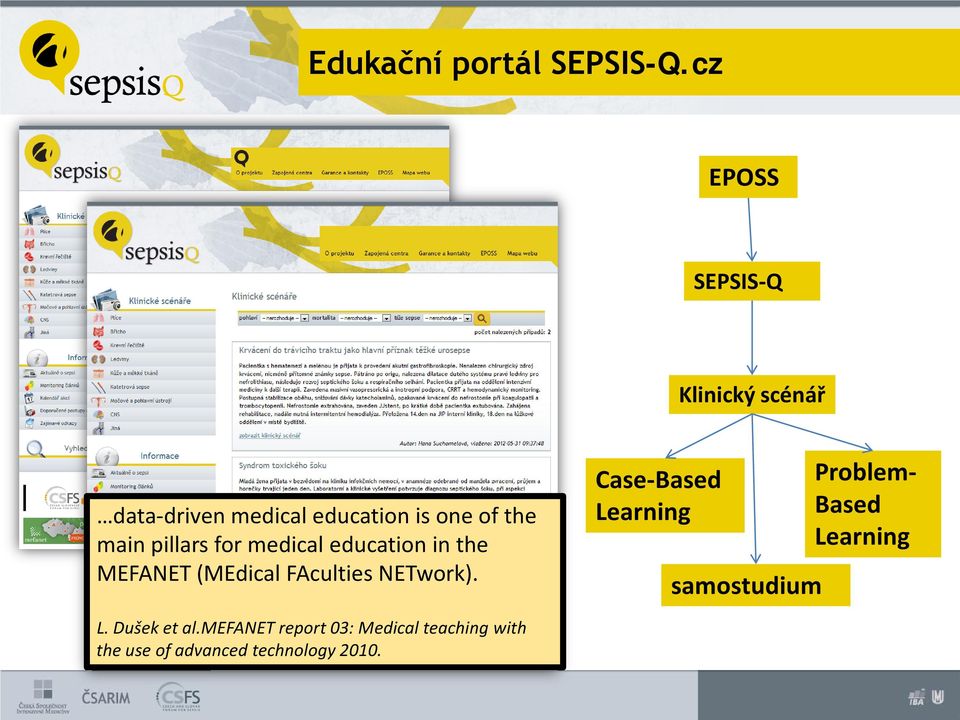 pillars for medical education in the MEFANET (MEdical FAculties NETwork).