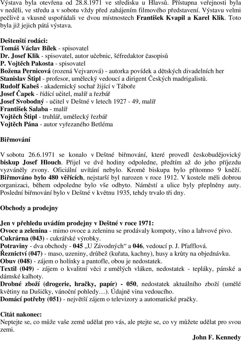 Josef Klik - spisovatel, autor učebnic, šéfredaktor časopisů P.