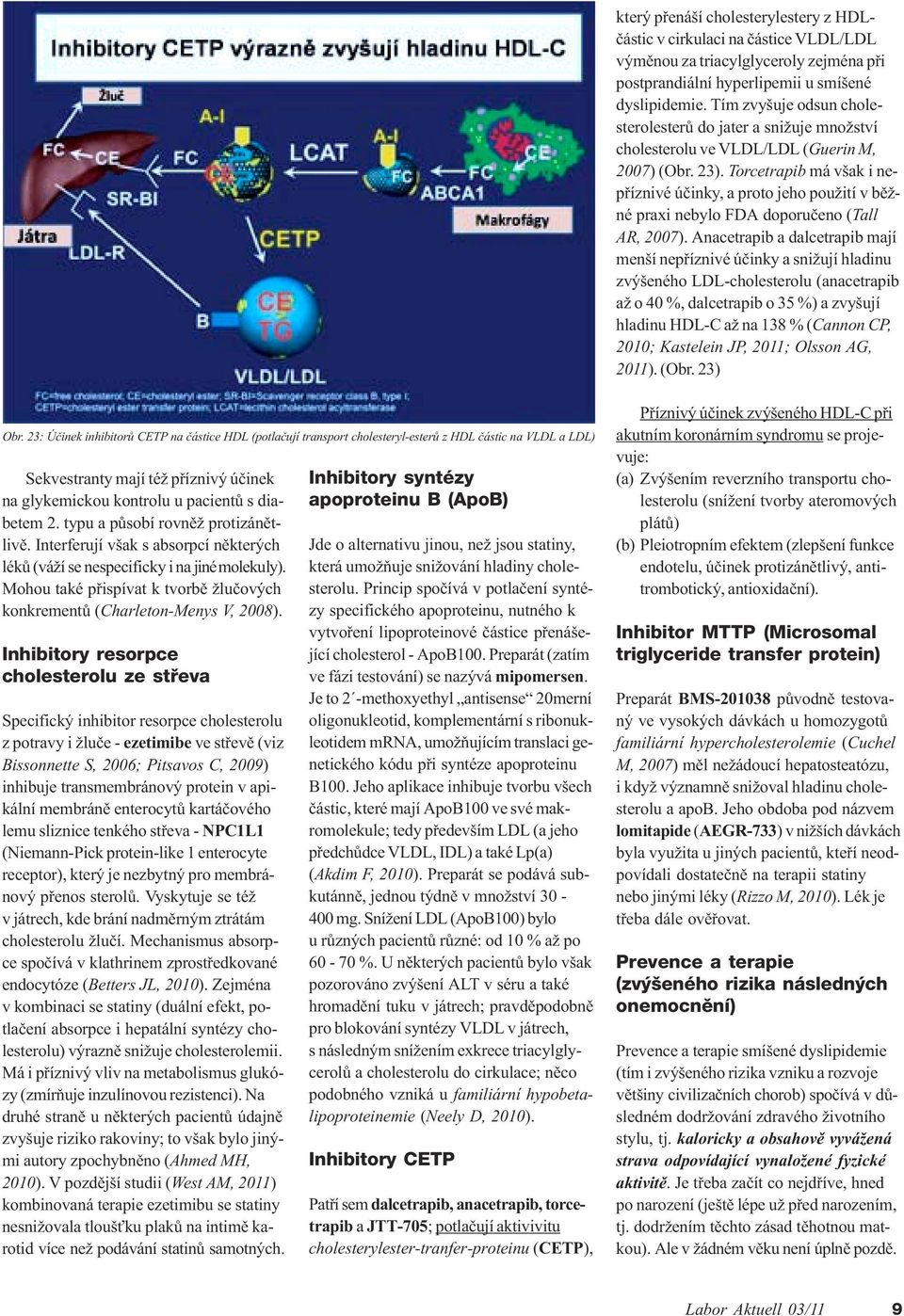 Torcetrapib má však i nepøíznivé úèinky, a proto jeho použití v bìžné praxi nebylo DA doporuèeno (Tall AR, 2007).