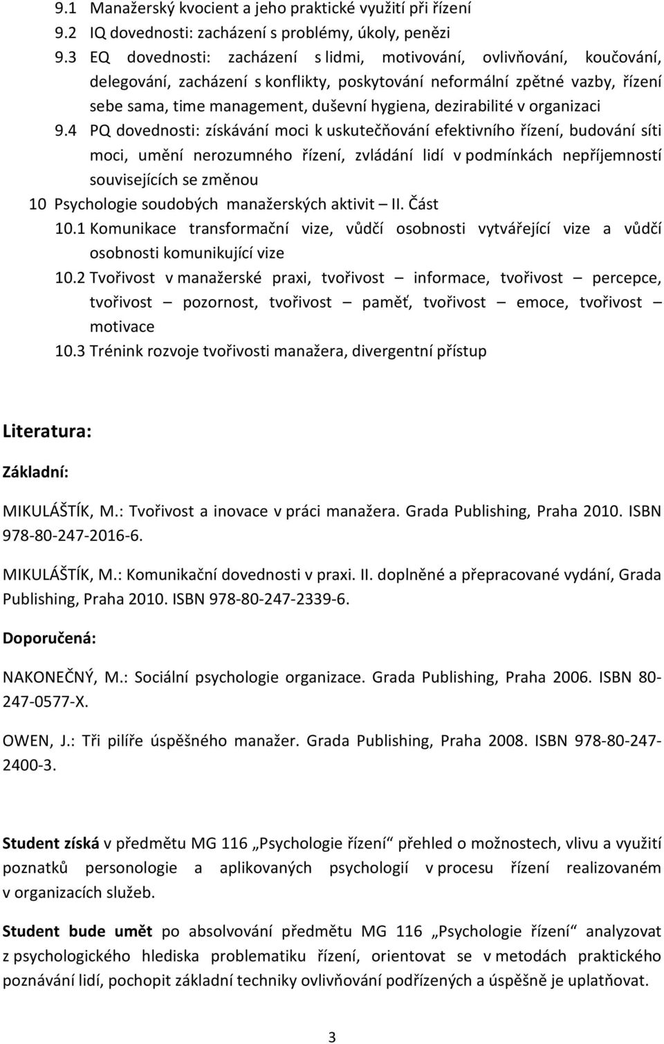 dezirabilité v organizaci 9.