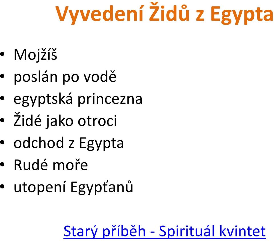 otroci odchod z Egypta Rudé moře