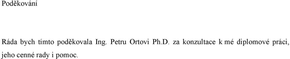 Petru Ortovi Ph.D.