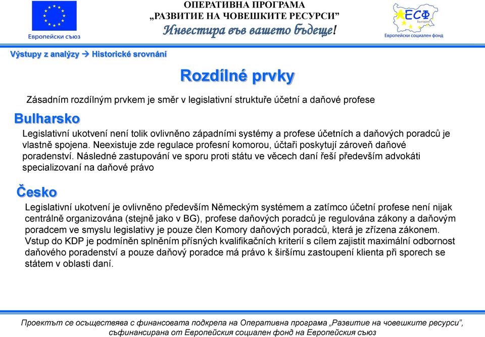 Následné zastupování ve sporu proti státu ve věcech daní řeší především advokáti specializovaní na daňové právo Česko Legislativní ukotvení je ovlivněno především Německým systémem a zatímco účetní