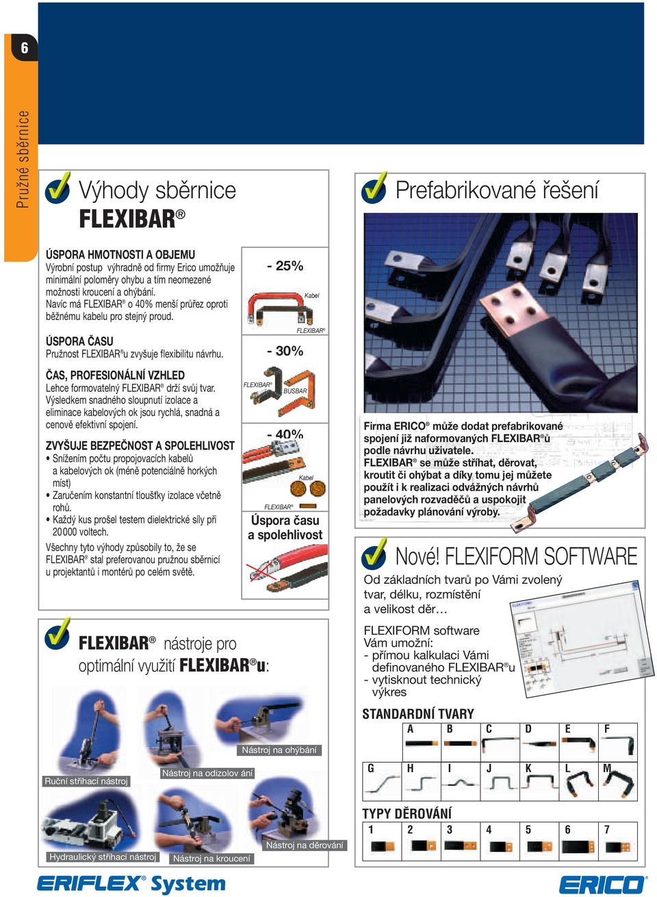 ČAS, POFESIONÁLNÍ VZHLED Lehce formovatelný FLEXIBA drží svůj tvar. Výsledkem snadného sloupnutí izolace a eliminace kabelových ok jsou rychlá, snadná a cenově efektivní spojení.