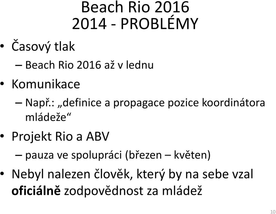 ABV Beach Rio 2016 2014 - PROBLÉMY pauza ve spolupráci (březen