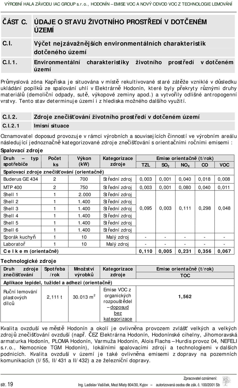 Elektrárně Hodonín, které byly překryty různými druhy materiálů (demoliční odpady, sutě, výkopové zeminy apod.) a vytvořily odlišné antropogenní vrstvy.