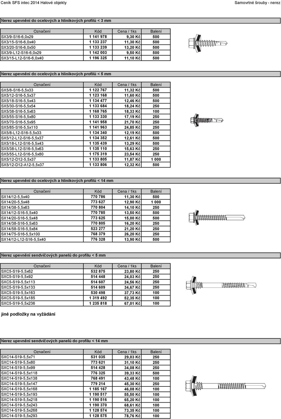 SX5/12-S16-5,5x37 1 123 168 11,60 Kč 500 SX5/18-S16-5,5x43 1 134 477 12,46 Kč 500 SX5/30-S16-5,5x54 1 133 684 18,24 Kč 250 SX5/38-S16-5,5x63 1 168 765 18,33 Kč 100 SX5/55-S16-5,5x80 1 133 330 17,19