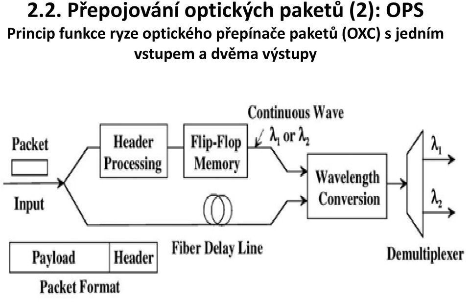 ryze optického přepínače paketů