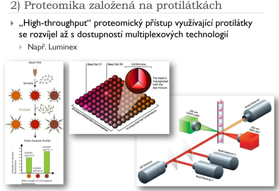 využívající protilátky se rozvíjel až s