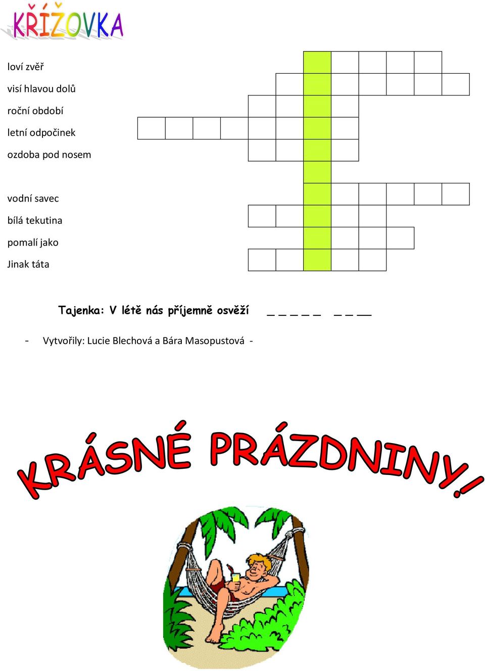 tekutina pomalí jako Jinak táta Tajenka: V létě nás