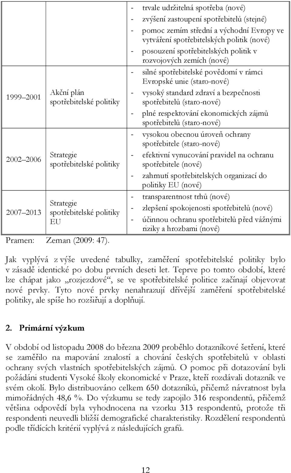 politik v rozvojových zemích (nové) - silné spotřebitelské povědomí v rámci Evropské unie (staro-nové) - vysoký standard zdraví a bezpečnosti spotřebitelů (staro-nové) - plné respektování