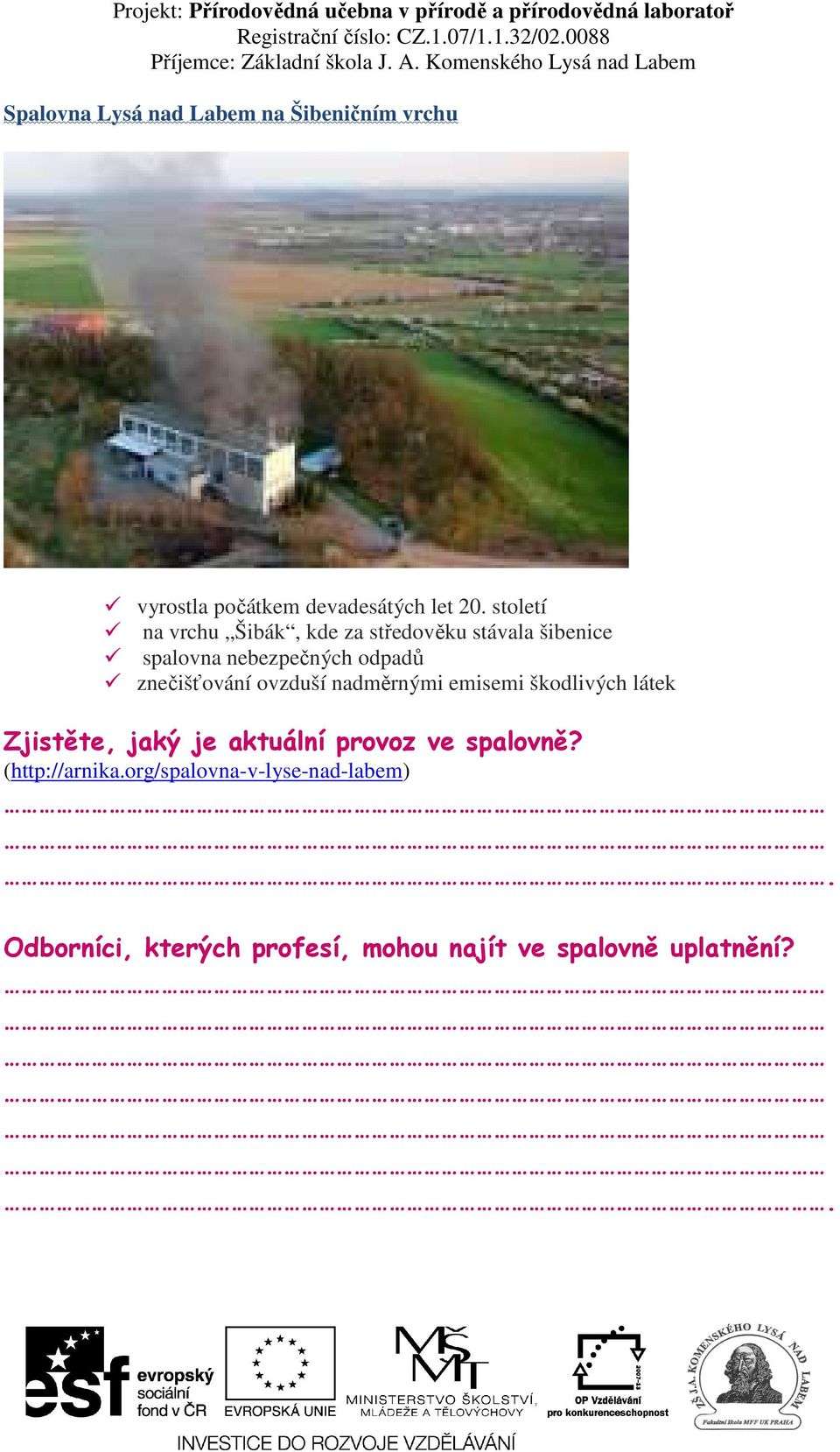 znečišťování ovzduší nadměrnými emisemi škodlivých látek Zjistěte, jaký je aktuální provoz ve