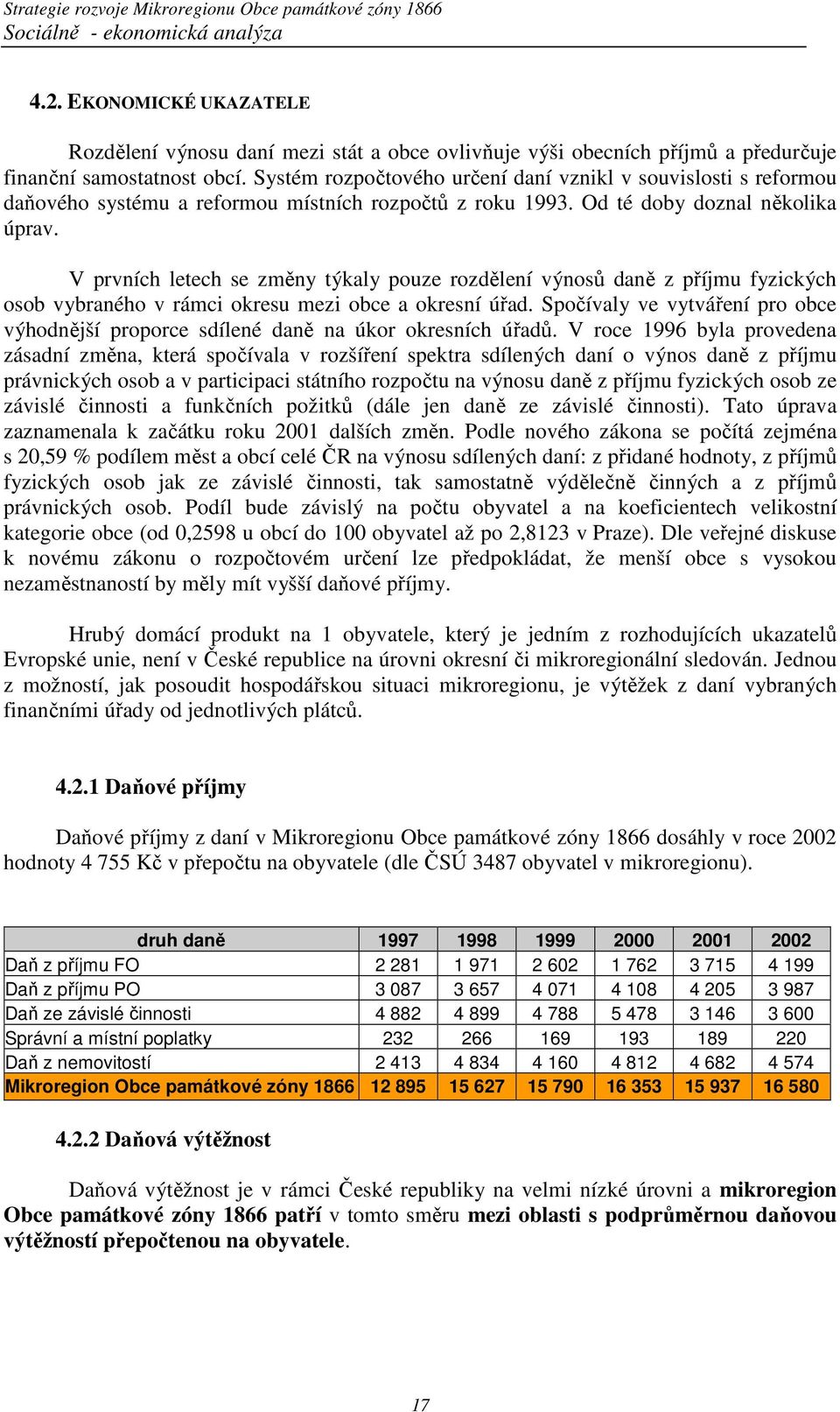 V prvních letech se změny týkaly pouze rozdělení výnosů daně z příjmu fyzických osob vybraného v rámci okresu mezi obce a okresní úřad.