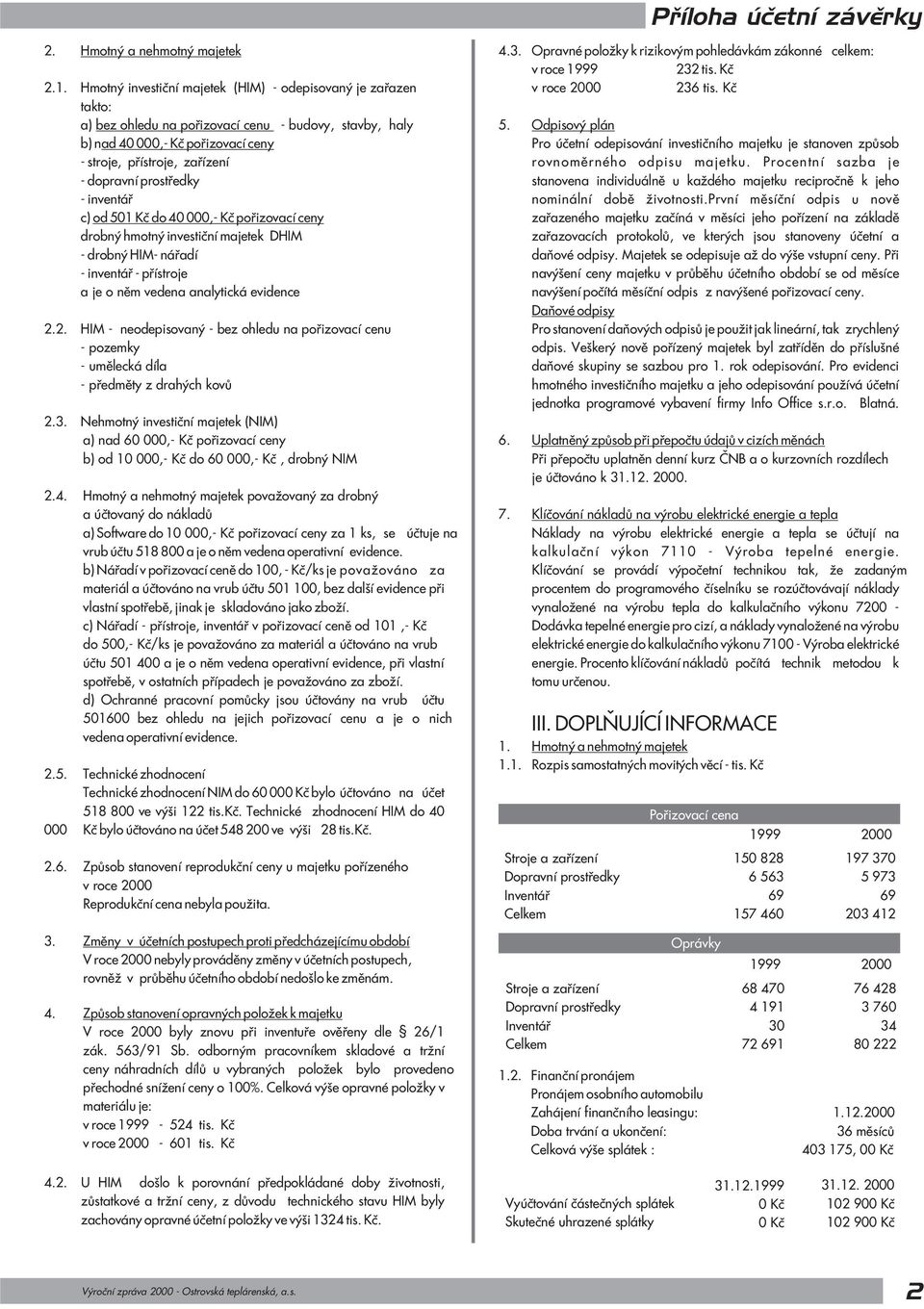 prostøedky - inventáø c) od 51 Kè do 4,- Kè poøizovací ceny drobný hmotný investièní majetek DHIM - drobný HIM- náøadí - inventáø - pøístroje a je o nìm vedena analytická evidence 2.