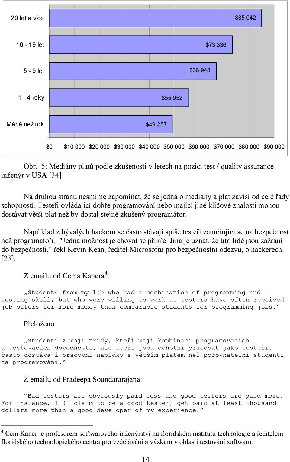 Testeři ovládající dobře programování nebo mající jiné klíčové znalosti mohou dostávat větší plat než by dostal stejně zkušený programátor.