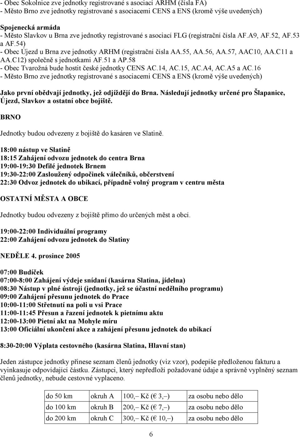 C12) společně s jednotkami AF.51 a AP.58 - Obec Tvarožná bude hostit české jednotky CENS AC.14, AC.15, AC.A4, AC.A5 a AC.