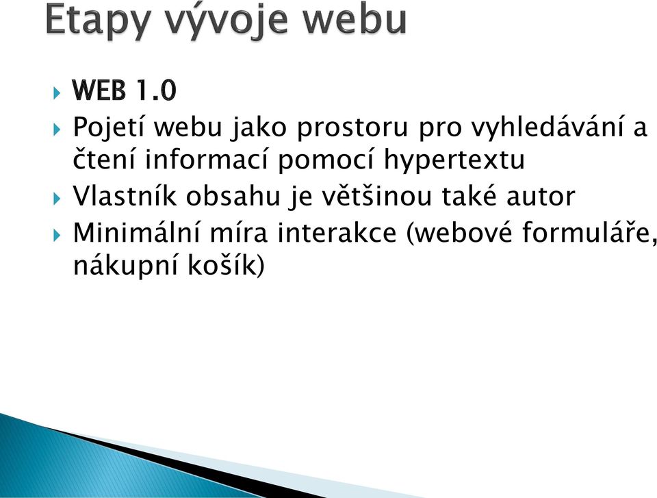 čtení informací pomocí hypertextu Vlastník