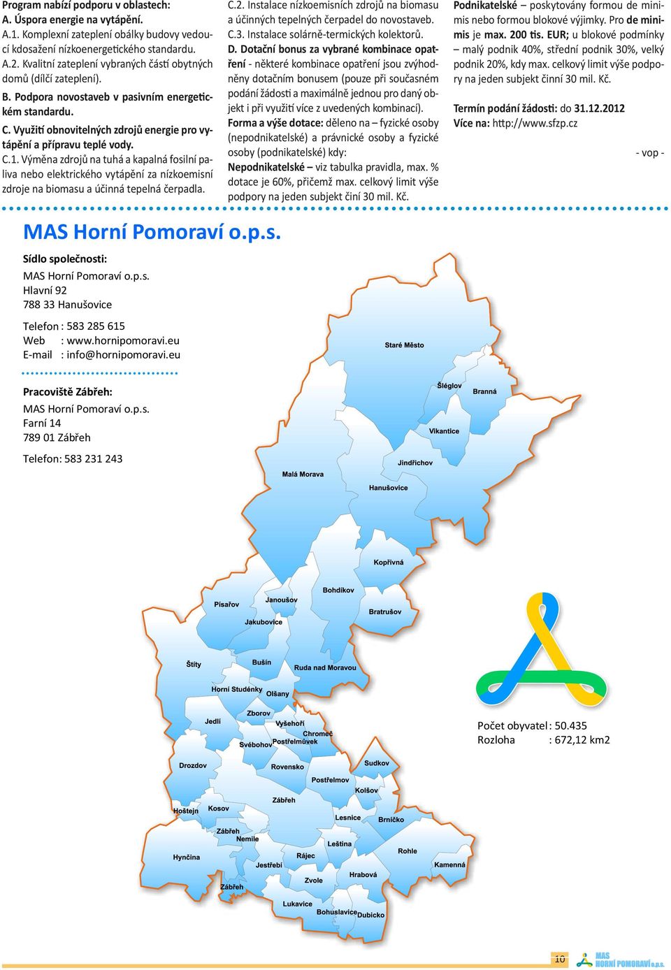 Instalace novostaveb solárně-termických v pasivním energetickém standardu. rů. kolekto- C. Využití D.