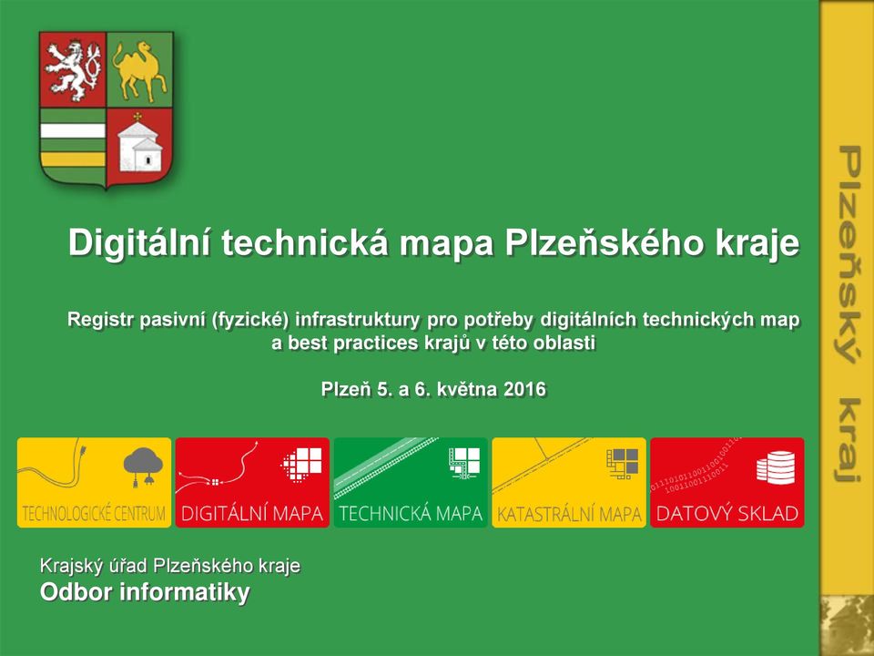 technických map a best practices krajů v této oblasti