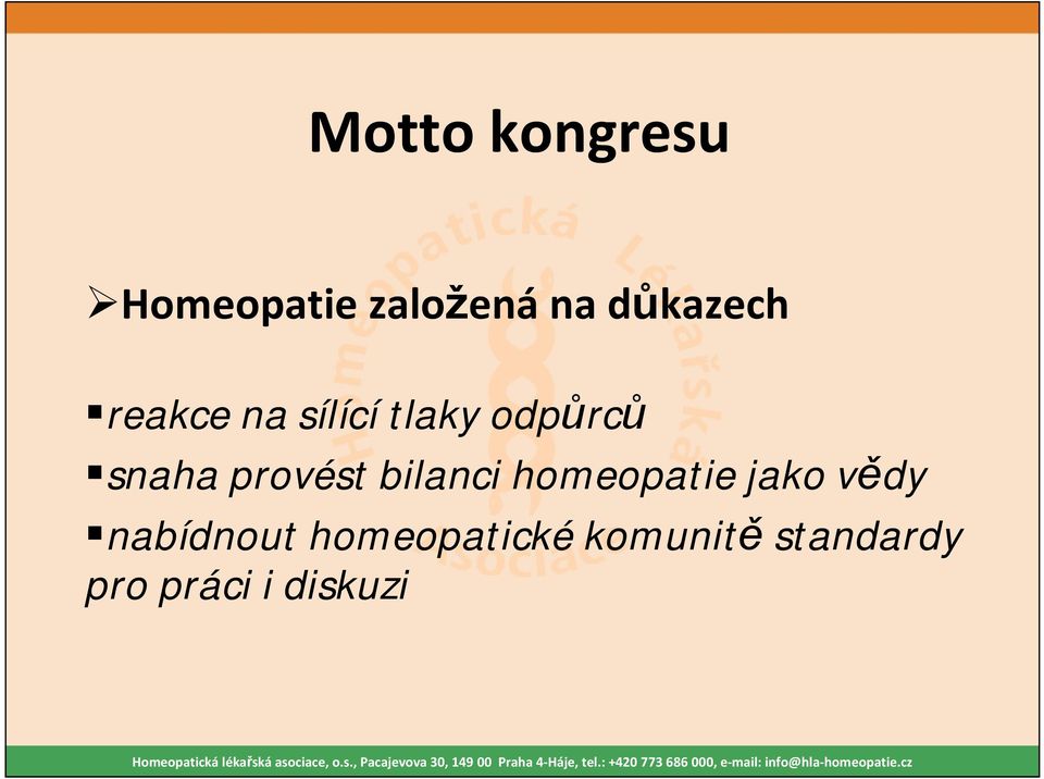 provést bilanci homeopatie jako vědy