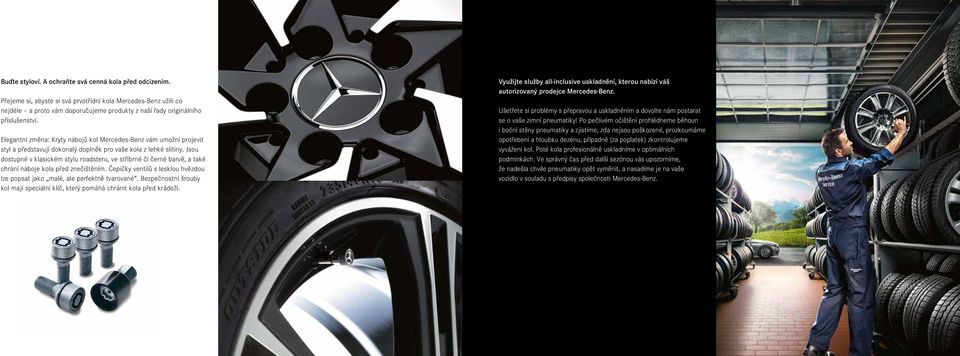Elegantní změna: Kryty nábojů kol Mercedes-Benz vám umožní projevit styl a představují dokonalý doplněk pro vaše kola z lehké slitiny.