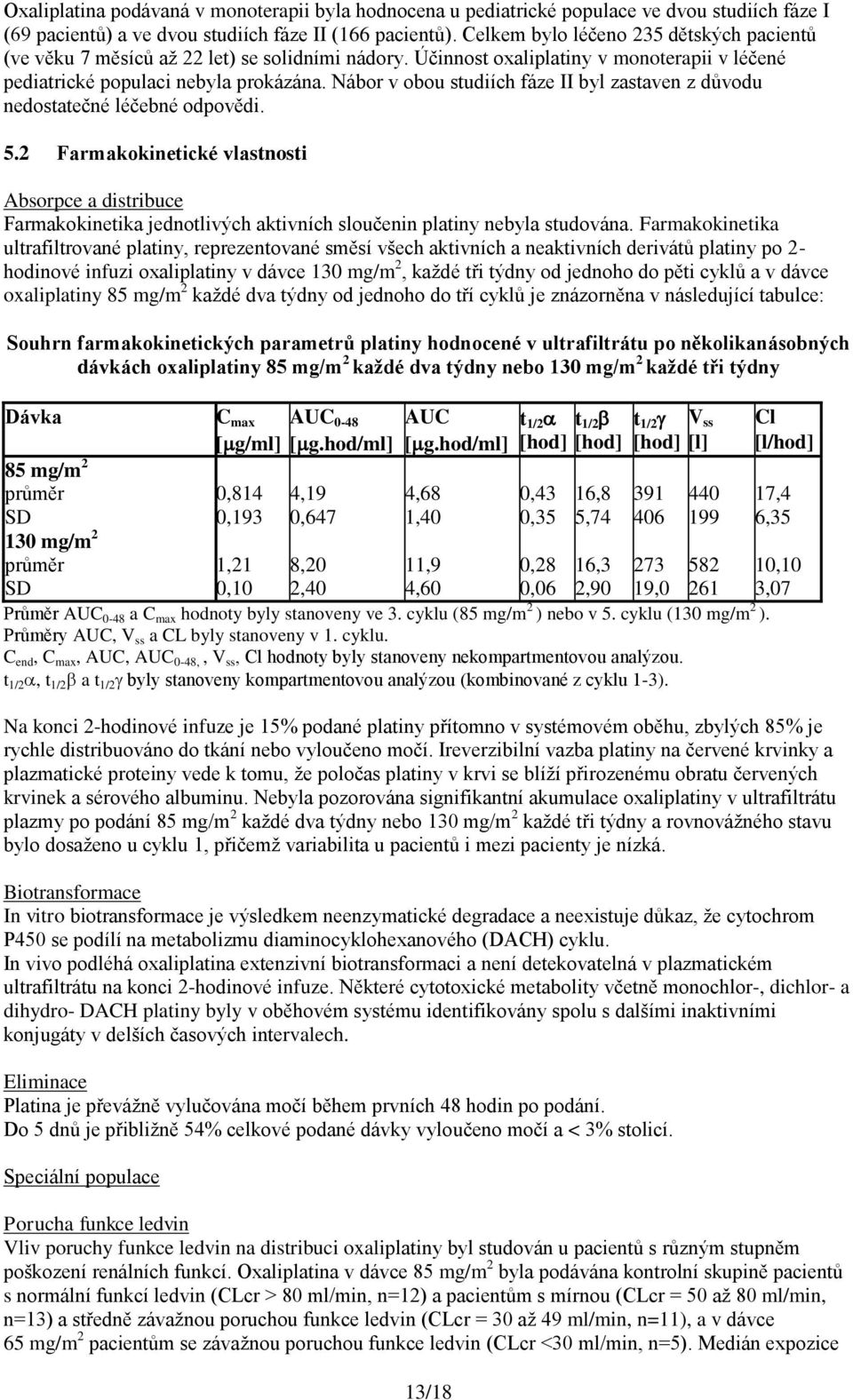 Nábor v obou studiích fáze II byl zastaven z důvodu nedostatečné léčebné odpovědi. 5.