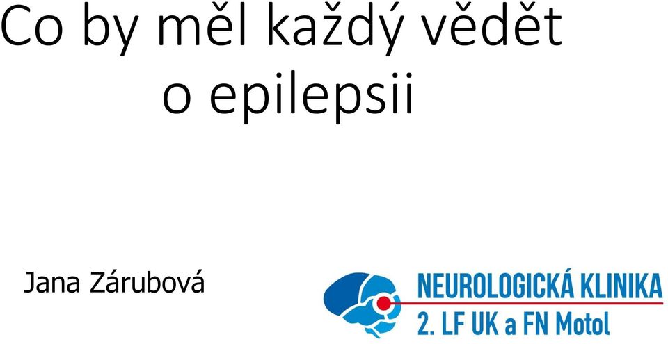 o epilepsii