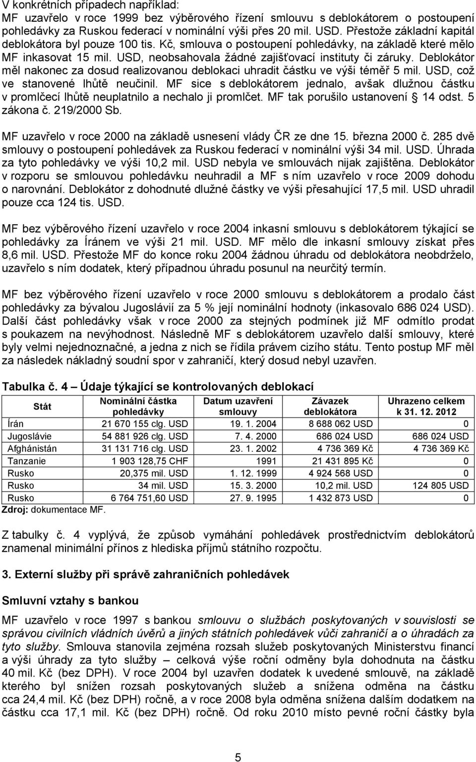 Deblokátor měl nakonec za dosud realizovanou deblokaci uhradit částku ve výši téměř 5 mil. USD, což ve stanovené lhůtě neučinil.