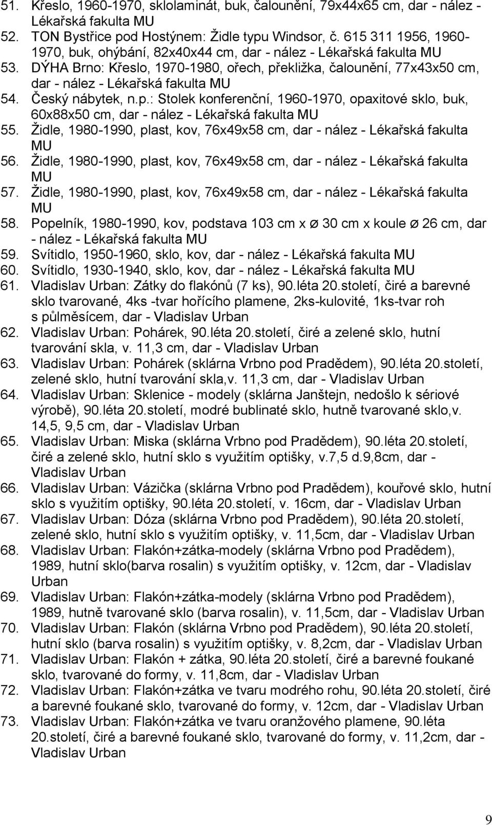 Český nábytek, n.p.: Stolek konferenční, 1960-1970, opaxitové sklo, buk, 60x88x50 cm, dar - nález - Lékařská fakulta MU 55.