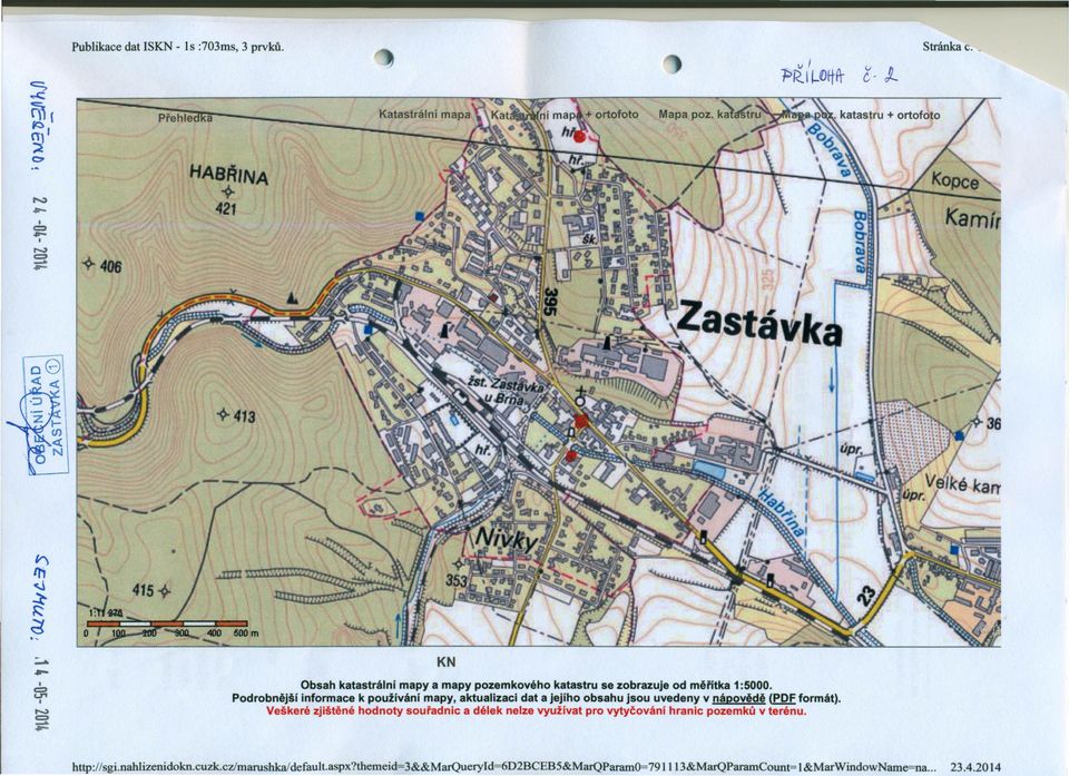 Podrobnějllí informace k používání mapy, aktualizaci dat a jejího obsahu jsou uvedeny v nápovědě (PDF formát).