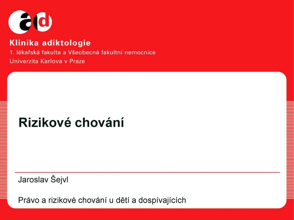 Právo a rizikové