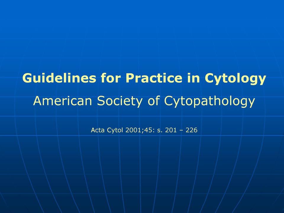 Society of Cytopathology