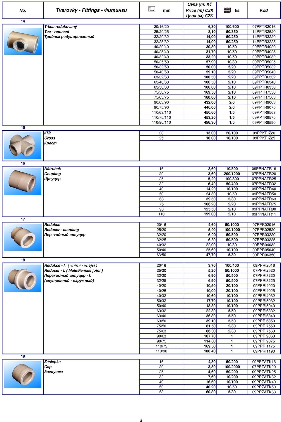 2/20 09PPTR6332 63/40/63 106,50 2/10 09PPTR6340 63/50/63 106,60 2/10 09PPTR6350 75/50/75 169,50 2/10 09PPTR7550 75/63/75 180,00 2/10 09PPTR7563 90/63/90 432,00 2/6 09PPTR9063 90/75/90 446,00 2/6