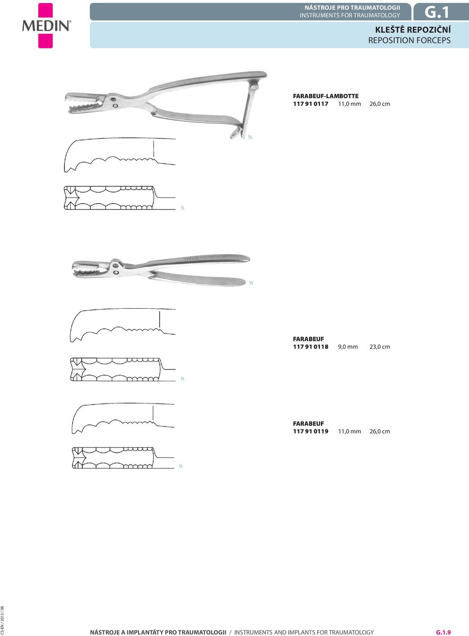 FARABEUF-LAMBOTTE 117 91 0117 11,0 mm 26,0 cm