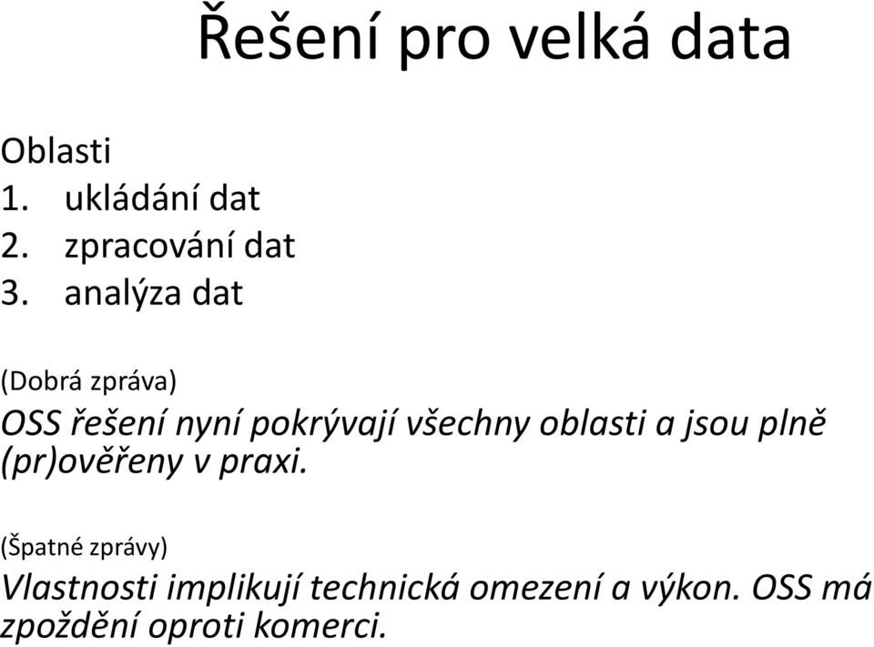 oblasti a jsou plně (pr)ověřeny v praxi.