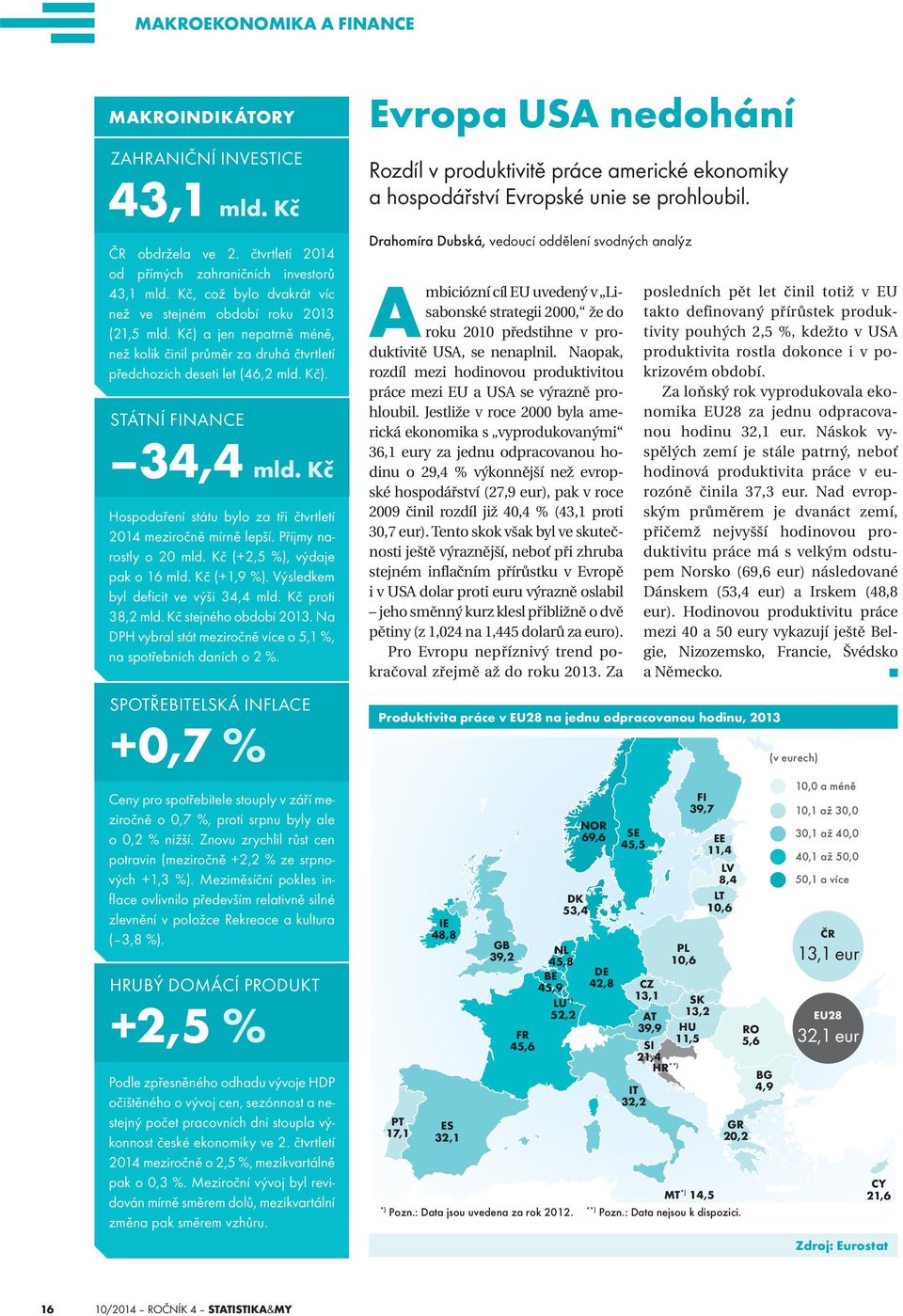 Kč Hospodaření státu bylo za tři čtvrtletí rostly o 20 mld. Kč (+2,5 %), výdaje pak o 16 mld. Kč (+1,9 %). Výsledkem byl deficit ve výši 34,4 mld. Kč proti 38,2 mld. Kč stejného období 2013.