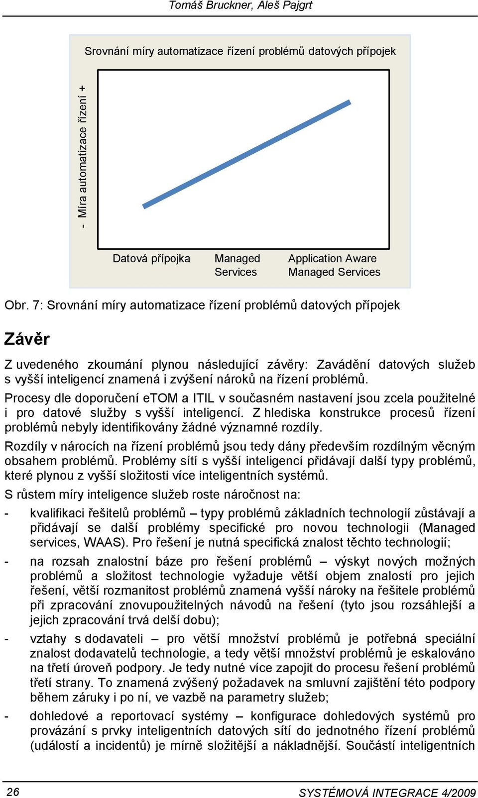 problémů. Procesy dle doporučení etom a ITIL v současném nastavení jsou zcela použitelné i pro datové služby s vyšší inteligencí.