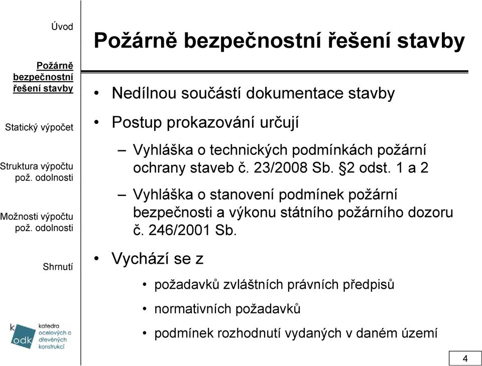 1 a 2 Vyhláška o stanovení podmínek požární bezpečnosti a výkonu státního požárního dozoru č.