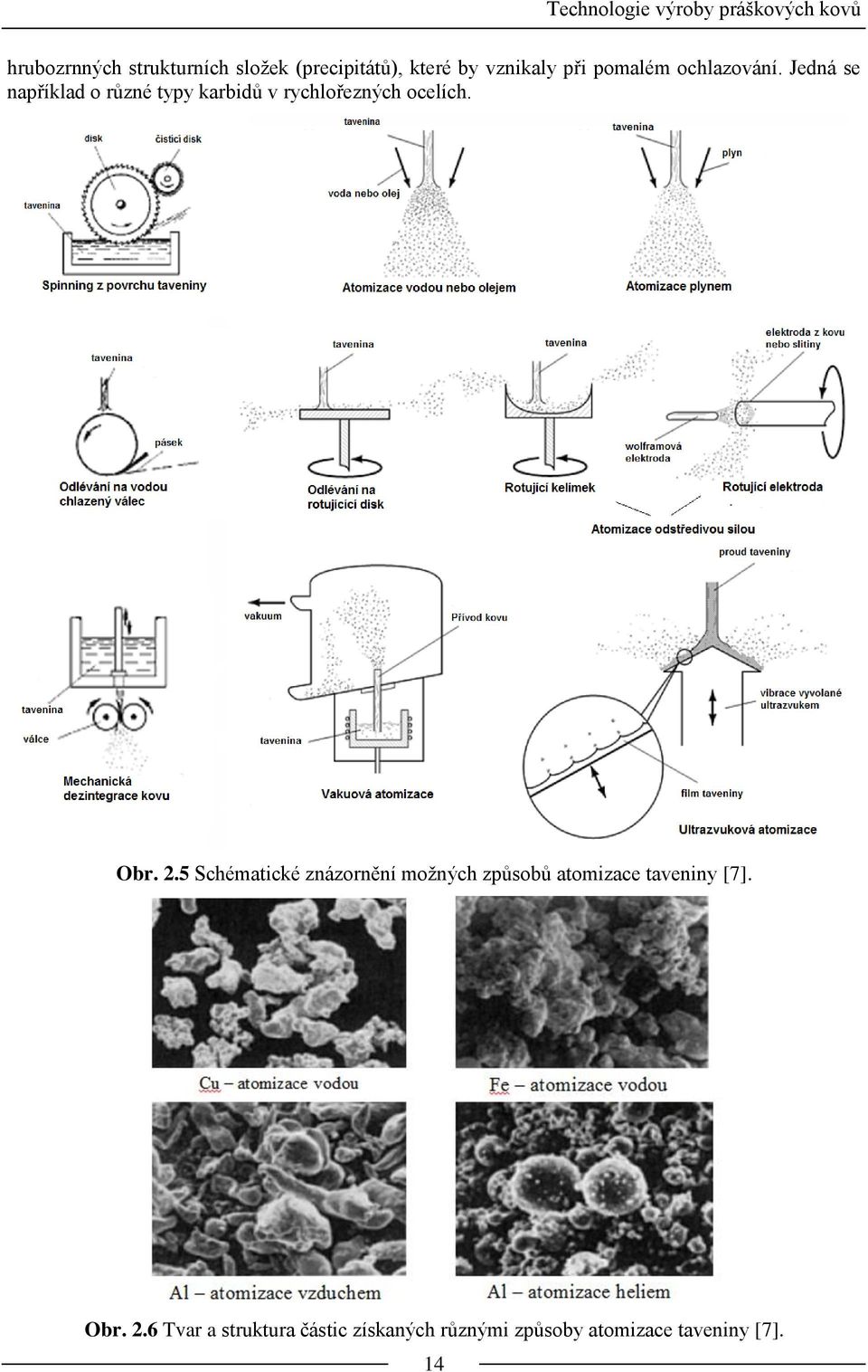 Jedná se například o různé typy karbidů v rychlořezných ocelích. Obr. 2.
