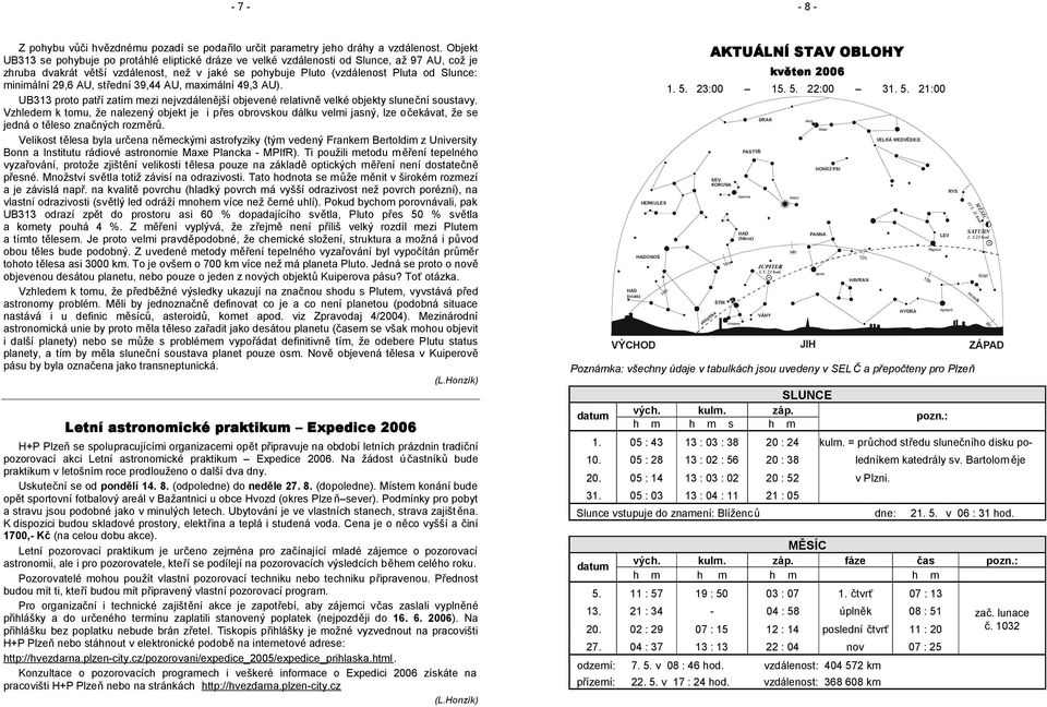 minimální 29,6 AU, střední 39,44 AU, maximální 49,3 AU). UB313 proto patří zatím mezi nejvzdálenější objevené relativně velké objekty sluneční soustavy.