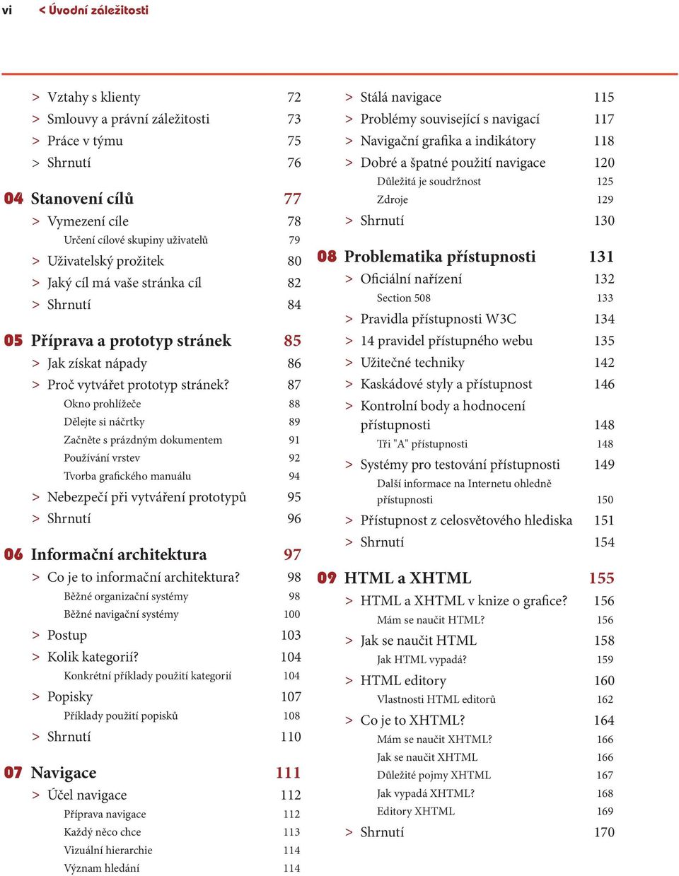 87 Okno prohlížeče 88 Dělejte si náčrtky 89 Začněte s prázdným dokumentem 91 Používání vrstev 92 Tvorba grafického manuálu 94 > Nebezpečí při vytváření prototypů 95 > Shrnutí 96 06 Informační