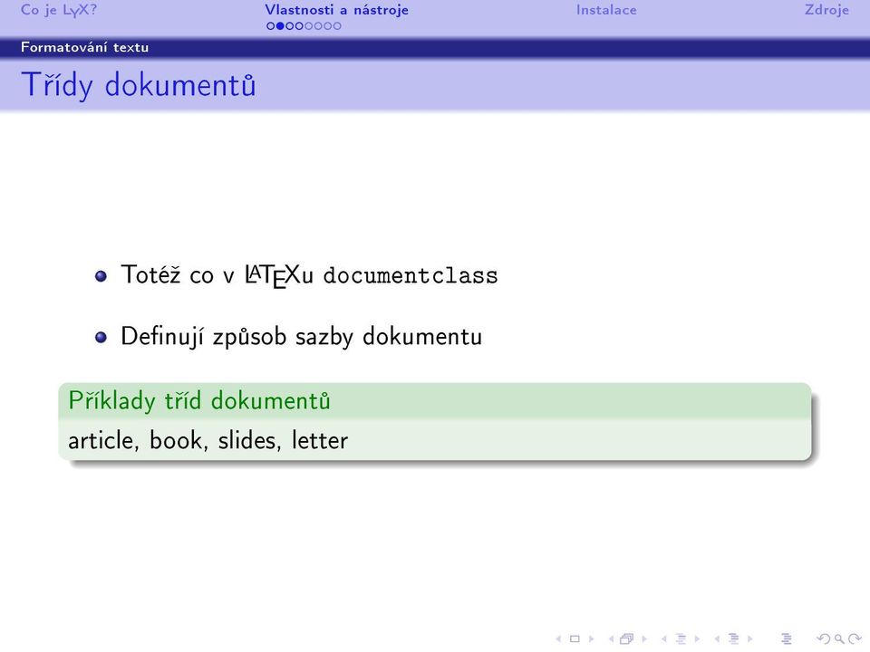 Denují zp sob sazby dokumentu P