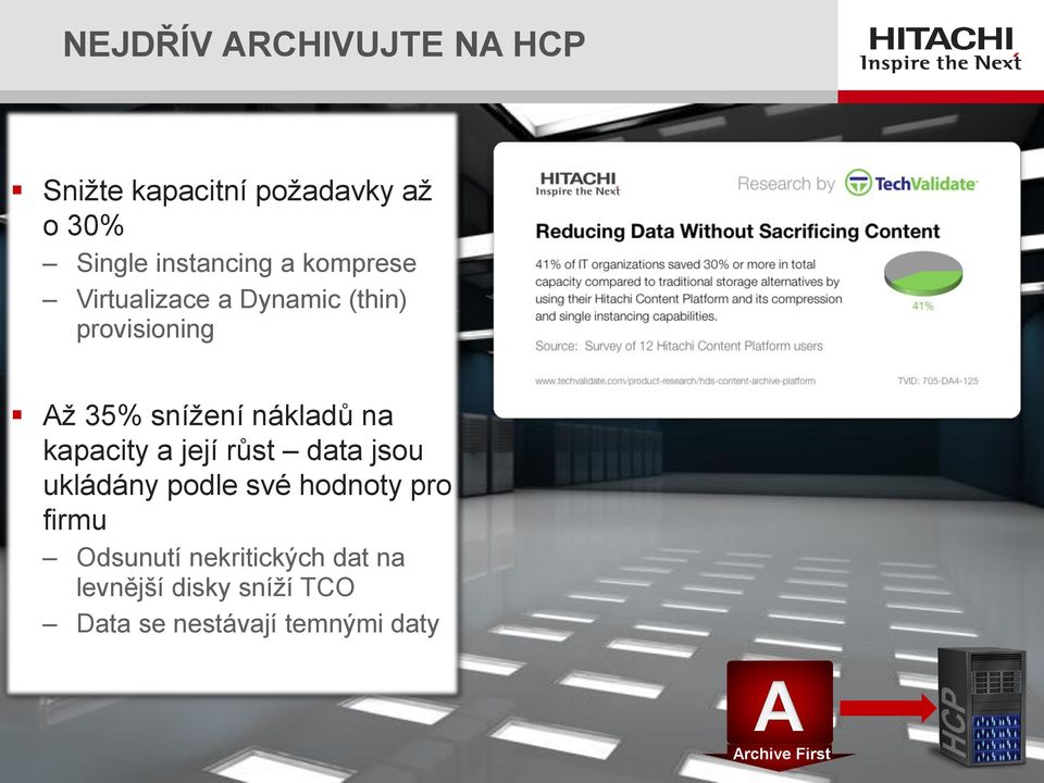 kapacity a její růst data jsou ukládány podle své hodnoty pro firmu Odsunutí