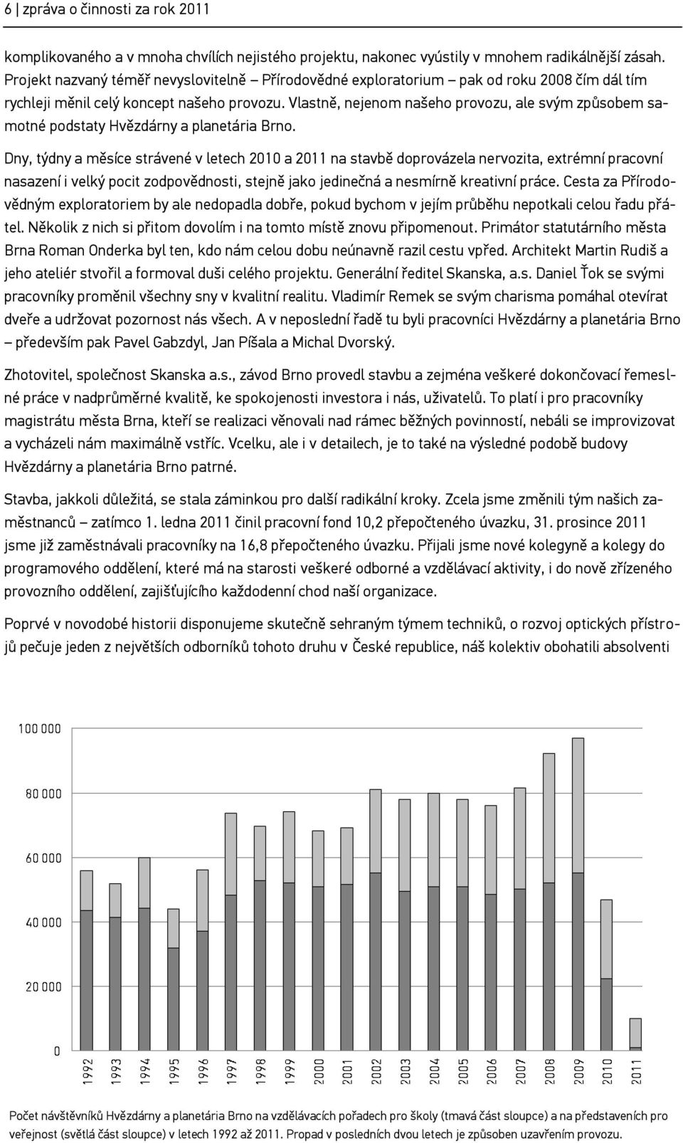 Vlastně, nejenom našeho provozu, ale svým způsobem samotné podstaty Hvězdárny a planetária Brno.