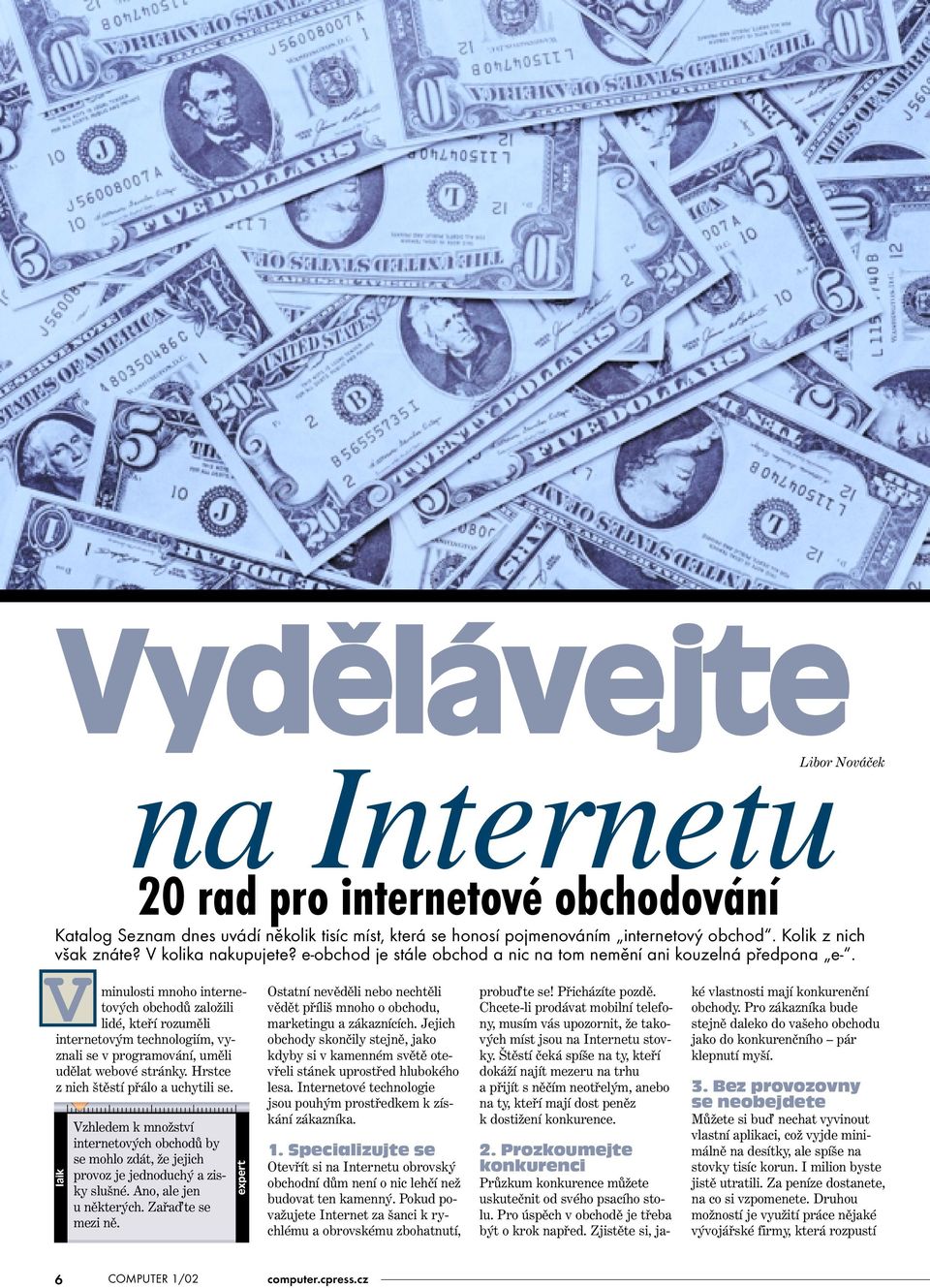 V minulosti mnoho internetových obchodů založili lidé, kteří rozuměli internetovým technologiím, vyznali se v programování, uměli udělat webové stránky. Hrstce z nich štěstí přálo a uchytili se.