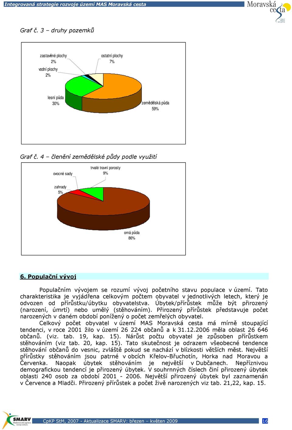 Tato charakteristika je vyjádřena celkovým počtem obyvatel v jednotlivých letech, který je odvozen od přírůstku/úbytku obyvatelstva.