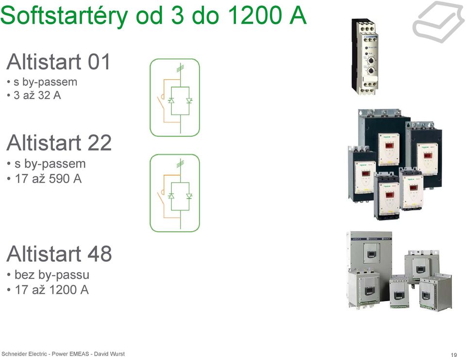 17 až 590 A Altistart 48 bez by-passu 17 až