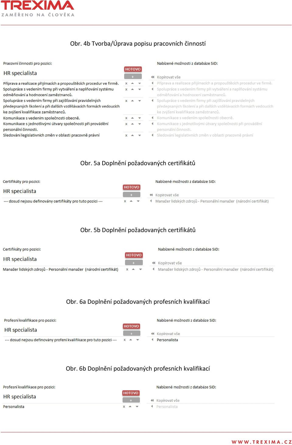 5b Doplnění požadovaných certifikátů Obr.